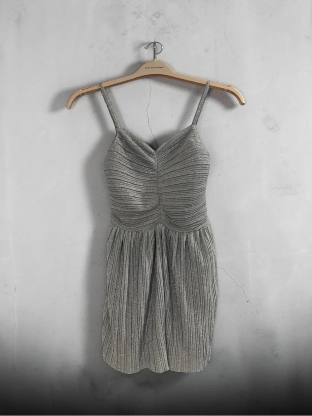 Katie J NYC Girls Silver Sparkle Dress